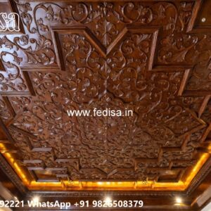 Wooden Ceiling Design Bedroom Ceiling Pop No-2482