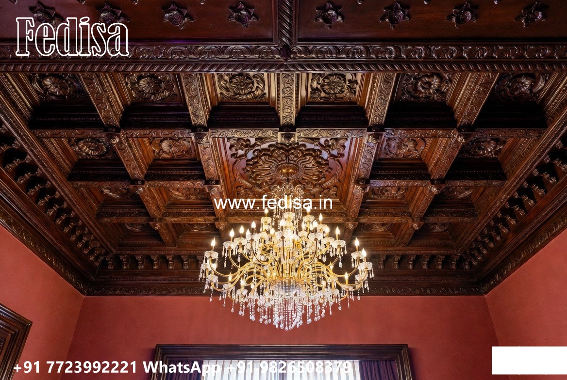 Wooden Ceiling Design High Ceiling Wall Design No-2487