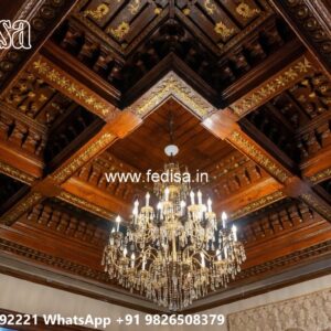 Wooden Ceiling Design Green Ceiling Design No-2494