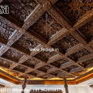 Wooden Ceiling Design Ceiling Pop New Design No-2508