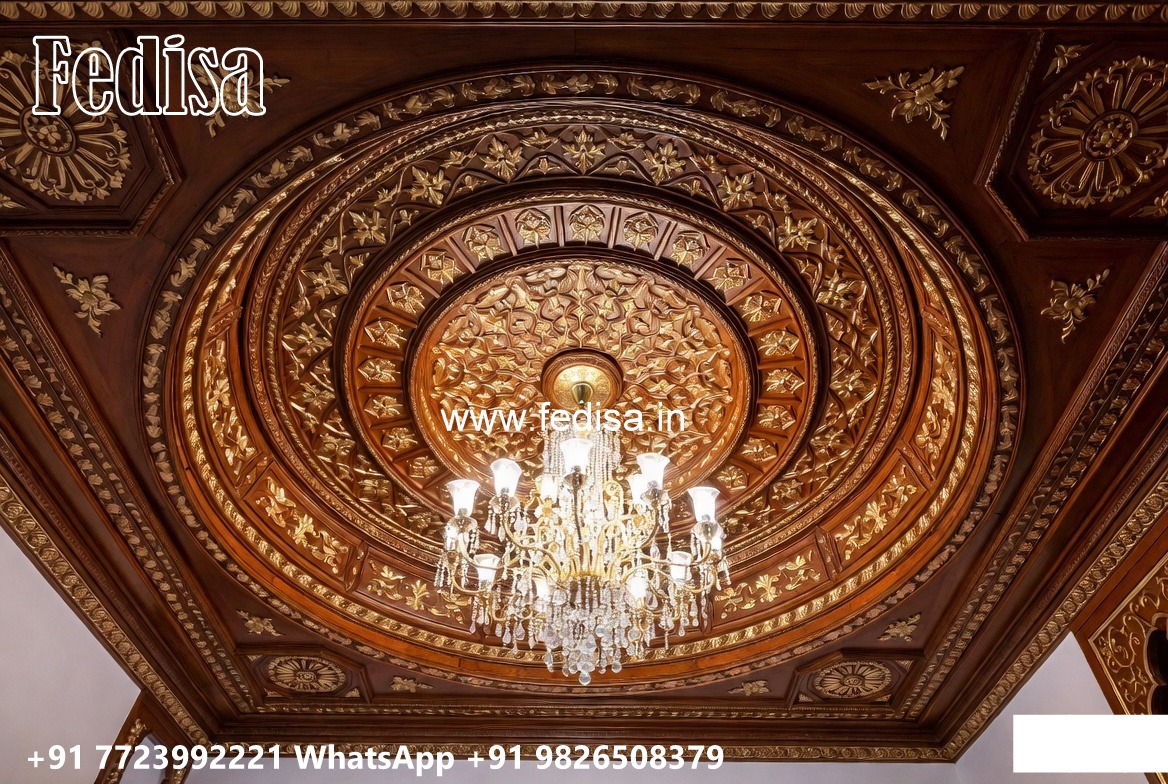 Wooden Ceiling Design Porch Pop Plus Minus Design No-2516