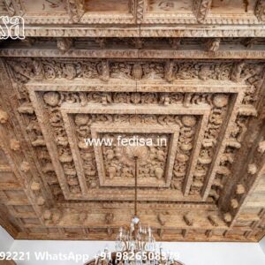 Wooden Ceiling Design Plywood Pop Design No-2537