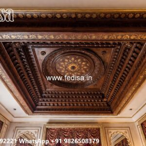 Wooden Ceiling Design Simple Gypsum Board Design No-2597