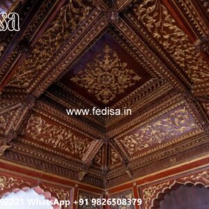 Wooden Ceiling Design Small Lobby Ceiling Design No-2635