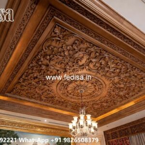 Wooden Ceiling Design Dining Room Gypsum Ceiling Design No-2640