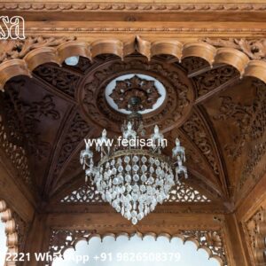 Wooden Ceiling Design Full Pop Design No-2650