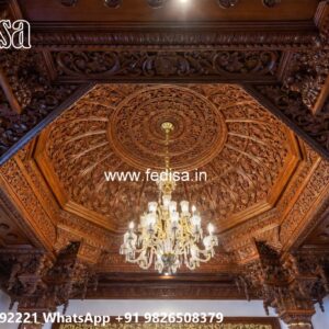 Wooden Ceiling Design Pop Phool Color No-2662