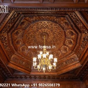 Wooden Ceiling Design Gypsum Sheet Ceiling Design No-2749