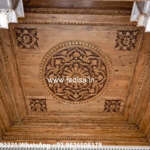 Wooden Ceiling Design Staircase False Ceiling No-2760