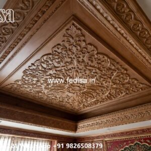 Wooden Ceiling Design Ceiling Strip Light Design No-2764