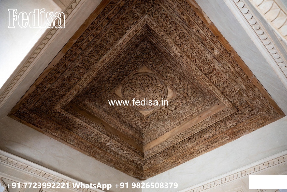 Wooden Ceiling Design False Ceiling For Hall No-2823