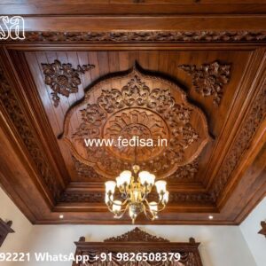 Wooden Ceiling Design False Ceiling For Living Room No-2833