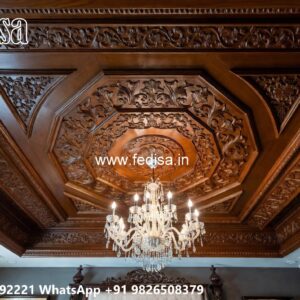 Wooden Ceiling Design Gypsum False Ceiling Price No-2835