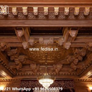 Wooden Ceiling Design Dining Room False Ceiling No-2852