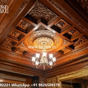 Wooden Ceiling Design Pooja Room False Ceiling No-2866