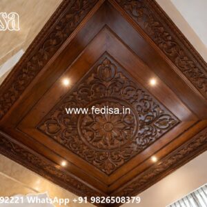 Wooden Ceiling Design Balcony False Ceiling No-2868