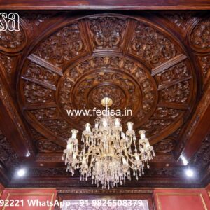 Wooden Ceiling Design 3d False Ceiling No-2879