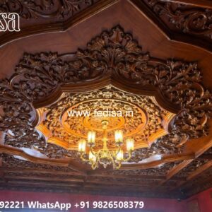 Wooden Ceiling Design Mdf Jali False Ceiling Price No-2880