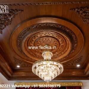 Wooden Ceiling Design Plaster False Ceiling No-2889