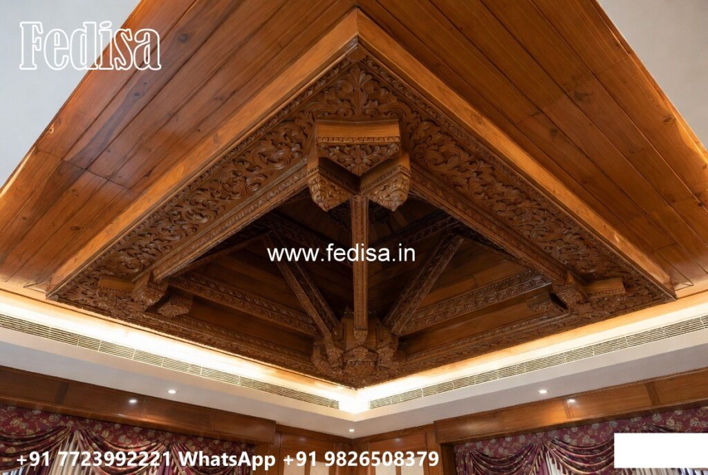 Mdf Rafter Ceiling Wooden Ceiling Design Mdf Jali False Ceiling No-2894 - Fedisa
