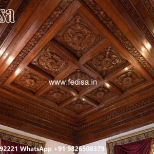 Wooden Ceiling Design Jali False Ceiling No-2906