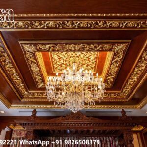 Wooden Ceiling Design Hall Fall Ceiling No-2915