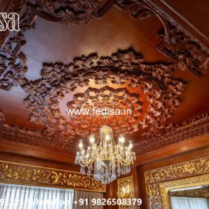 Wooden Ceiling Design Interior False Ceiling No-2917
