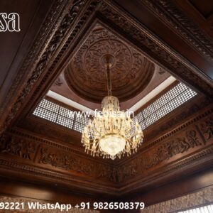Wooden Ceiling Design Pop Hall Ceiling No-2951