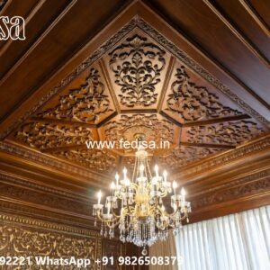 Wooden Ceiling Design Normal False Ceiling No-2974