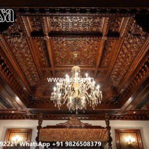 Wooden Ceiling Design Puja Room False Ceiling No-2975