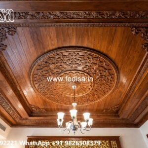 Wooden Ceiling Design Wooden Planks False Ceiling No-2976