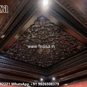 Wooden Ceiling Design False Ceiling Square Feet Price No-2987