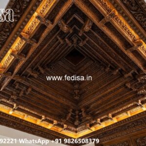Wooden Ceiling Design Outdoor Balcony False Ceiling No-3045