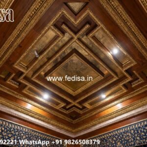 Wooden Ceiling Design Mandir False Ceiling No-3052