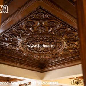 Wooden Ceiling Design Modern Kitchen False Ceiling No-3062