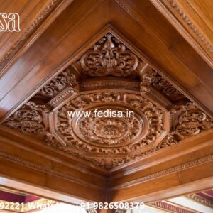 Wooden Ceiling Design Exposed Grid False Ceiling No-3072