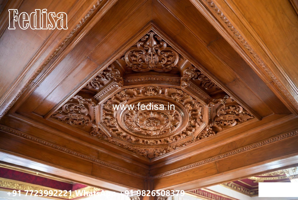 Wooden Ceiling Design Exposed Grid False Ceiling No-3072