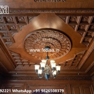 Wooden Ceiling Design False Ceiling Balcony No-3073