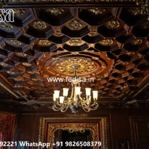 Wooden Ceiling Design Pop Pvc Ceiling No-3082
