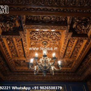 Wooden Ceiling Design False Ceiling Cost For 10×10 Room No-3097