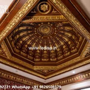 Wooden Ceiling Design Ready Made Pop Ceiling No-3110