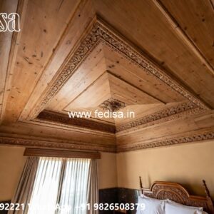 Wooden Ceiling Design Pop 4 Siling No-3122