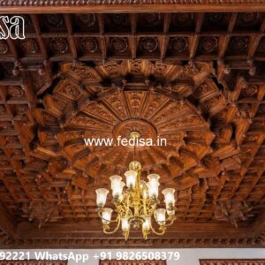 Wooden Ceiling Design Pine Wood False Ceiling No-3142