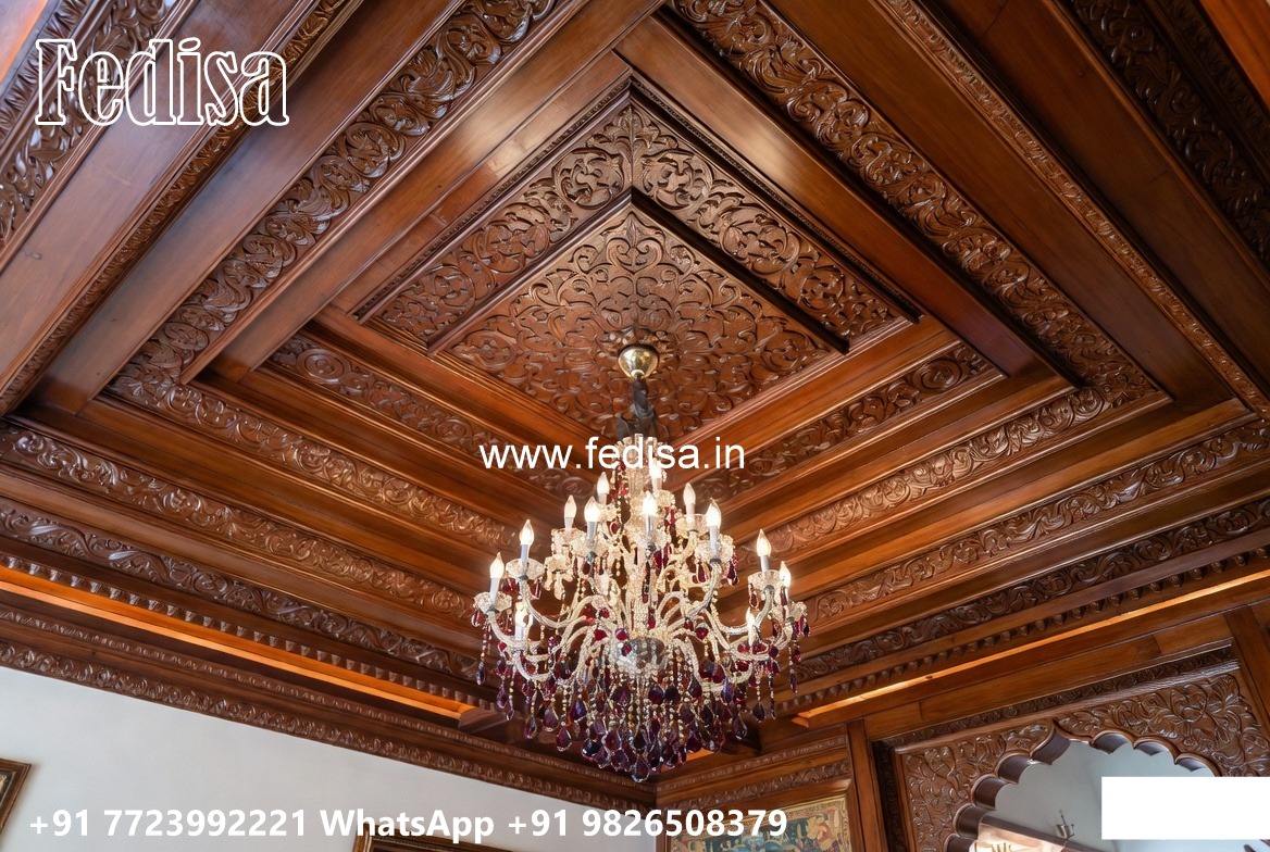 Wooden Ceiling Design Bedroom False Ceiling With Fan No-3143