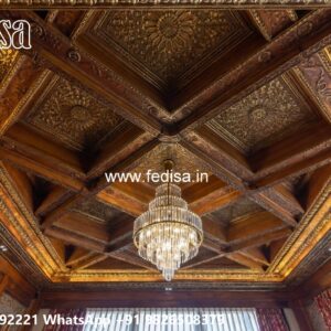 Wooden Ceiling Design False Ceiling 60×60 No-3188