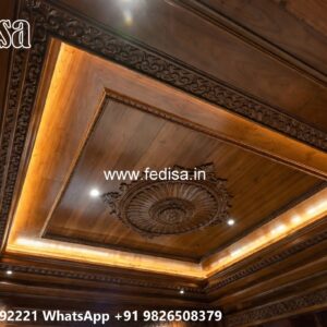 Wooden Ceiling Design Floating False Ceiling No-3196