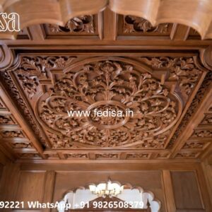 Wooden Ceiling Design Guest Room False Ceiling No-3200