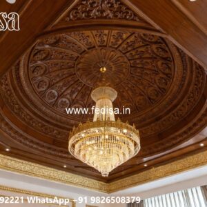 Wooden Ceiling Design Purple False Ceiling No-3210