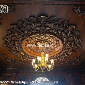 Wooden Ceiling Design False Ceiling With Bed No-3218