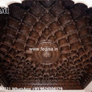 Wooden Ceiling Design False Ceiling For Puja Room No-3228
